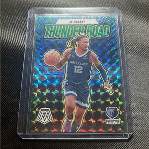 Memphis grizzlies Ja Morant Thunder Road Basketball Trading Card Holo
